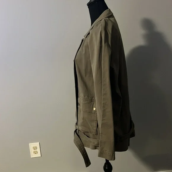 NEW Current/Elliott Women's Regiment Utility Jacket. Size Med. Color - Basil NWT - Picture 2 of 4